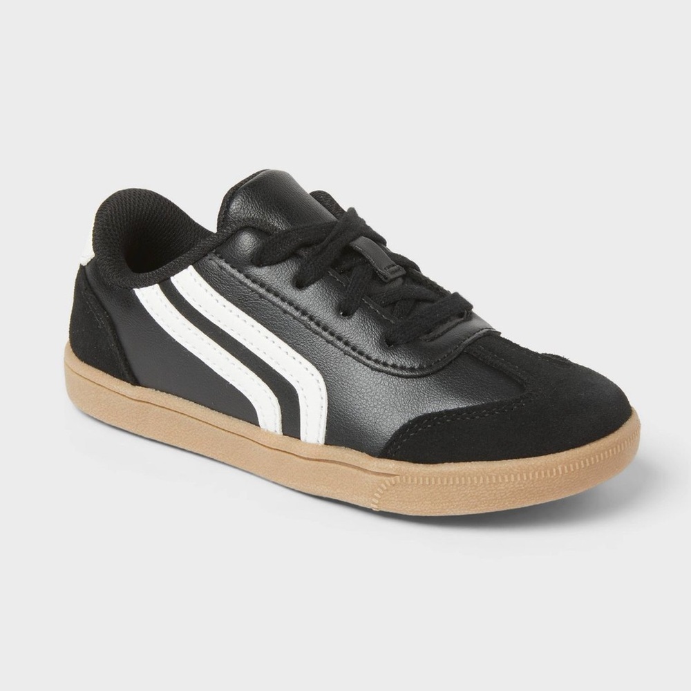 NWT Kids' Boston Court Sneakers - Cat & Jack™ Black/White 4